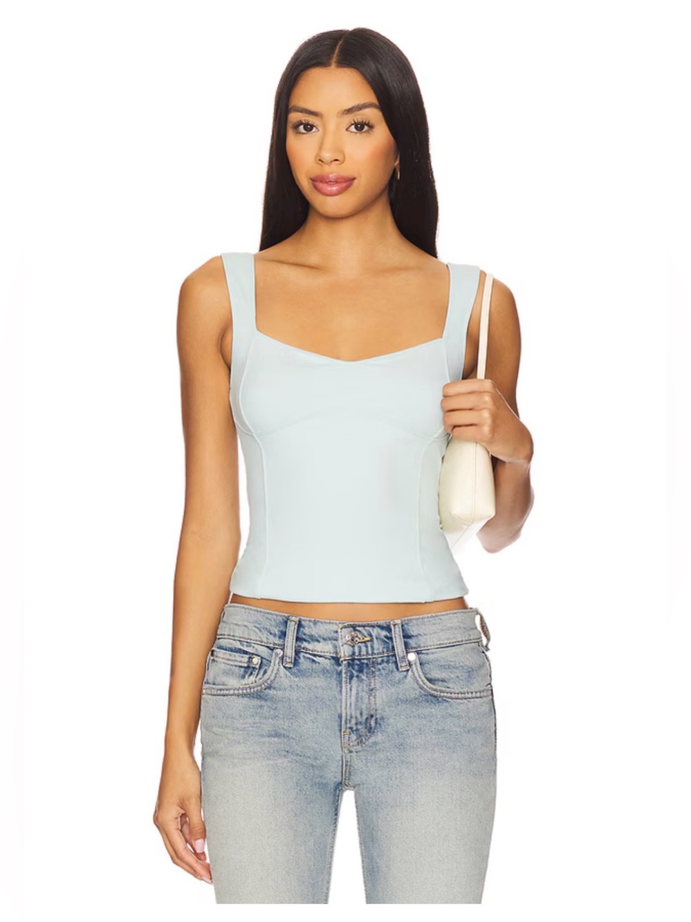 BNWT Free People Movement Somewhere Something Cami in Icy Lake size L €48EUR